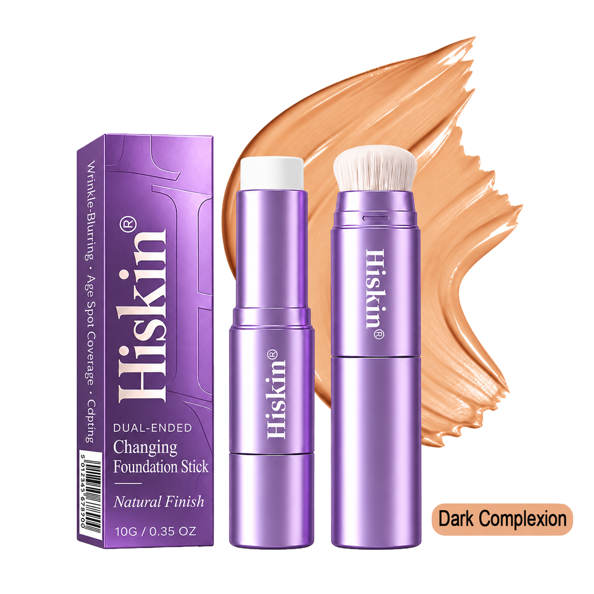 🔥 LAST 2 HOURS · 80% OFF!  Hiskin® 2-in-1 Color-Changing Foundation Stick | Conceals Age Spots, Blurs Fine Lines & Hydrates Skin with a Built-In Brush for a Youthful Glow!