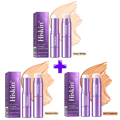 🔥 LAST 2 HOURS · 80% OFF!  Hiskin® 2-in-1 Color-Changing Foundation Stick | Conceals Age Spots, Blurs Fine Lines & Hydrates Skin with a Built-In Brush for a Youthful Glow!