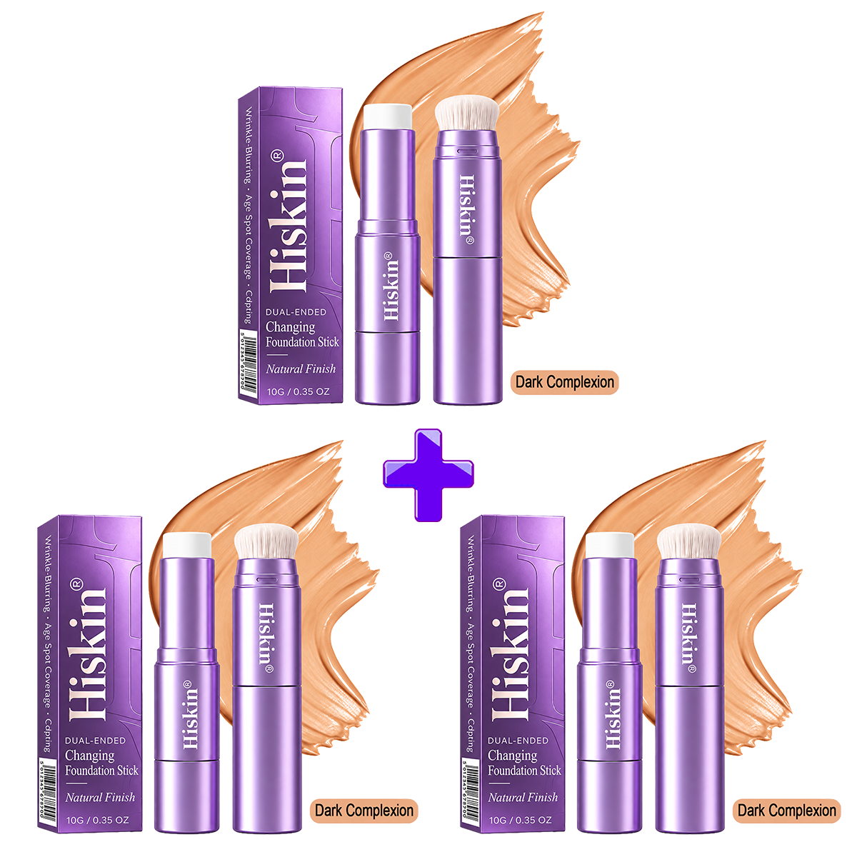 🔥 LAST 2 HOURS · 80% OFF!  Hiskin® 2-in-1 Color-Changing Foundation Stick | Conceals Age Spots, Blurs Fine Lines & Hydrates Skin with a Built-In Brush for a Youthful Glow!