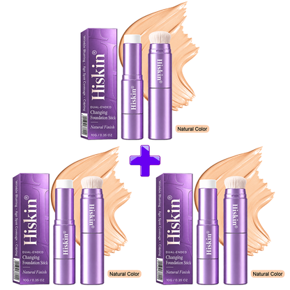 🔥 LAST 2 HOURS · 80% OFF!  Hiskin® 2-in-1 Color-Changing Foundation Stick | Conceals Age Spots, Blurs Fine Lines & Hydrates Skin with a Built-In Brush for a Youthful Glow!