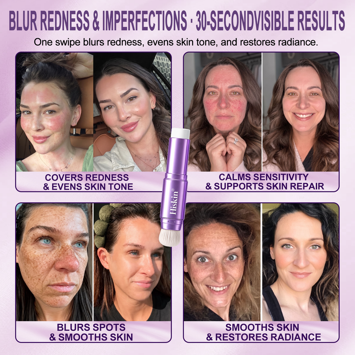 🔥 LAST 2 HOURS · 80% OFF!  Hiskin® 2-in-1 Color-Changing Foundation Stick | Conceals Age Spots, Blurs Fine Lines & Hydrates Skin with a Built-In Brush for a Youthful Glow!