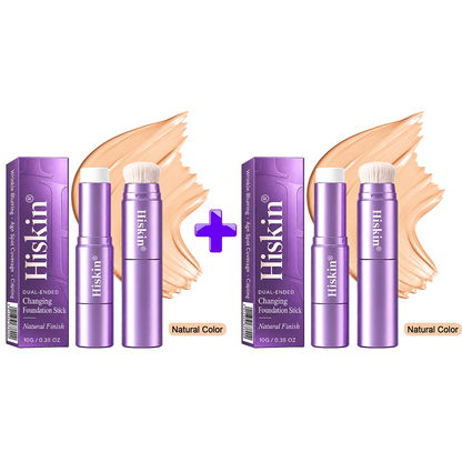 🔥 LAST 2 HOURS · 80% OFF!  Hiskin® 2-in-1 Color-Changing Foundation Stick | Conceals Age Spots, Blurs Fine Lines & Hydrates Skin with a Built-In Brush for a Youthful Glow!