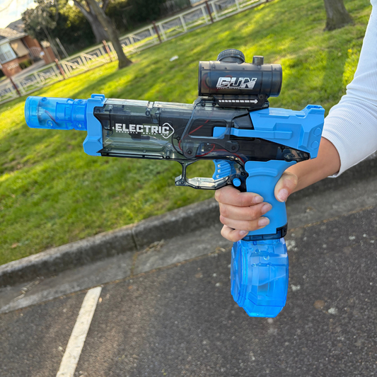 Ultimate rechargeable electric water blaster with LED nozzle