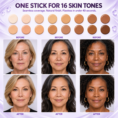 🔥 LAST 2 HOURS · 80% OFF!  Hiskin® 2-in-1 Color-Changing Foundation Stick | Conceals Age Spots, Blurs Fine Lines & Hydrates Skin with a Built-In Brush for a Youthful Glow!